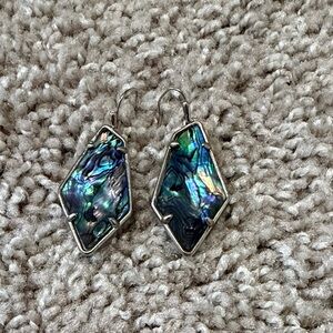 Kendra Scott Iridescent Silver Earrings